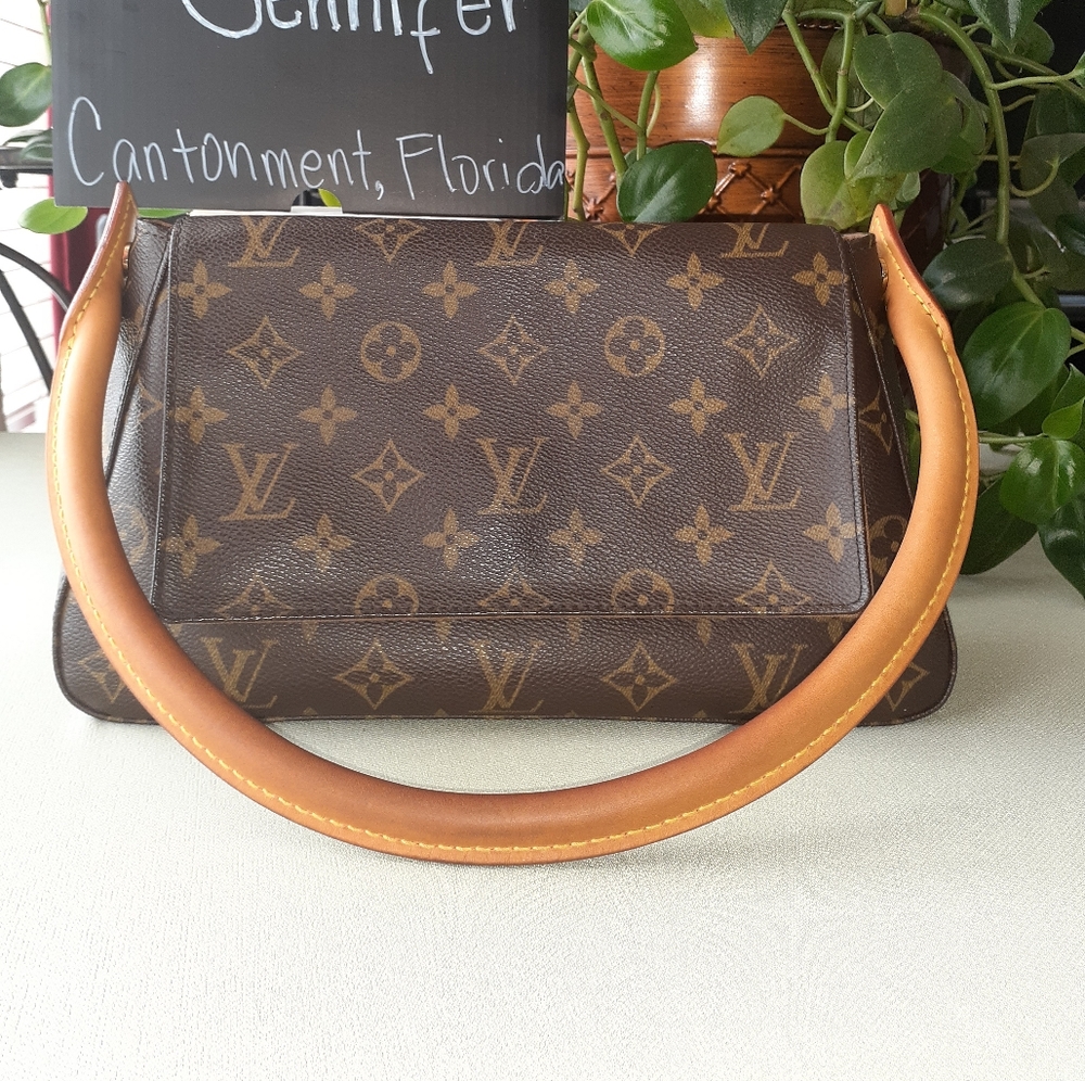 Monogram mini looping Flap shoulder bag